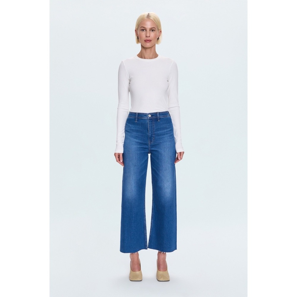 Pistola Penny Wide Leg Jeans Rooftop Blue Size 29 New With Tags